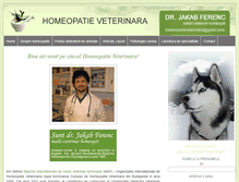 Tablet Screenshot of homeopatieveterinara.ro